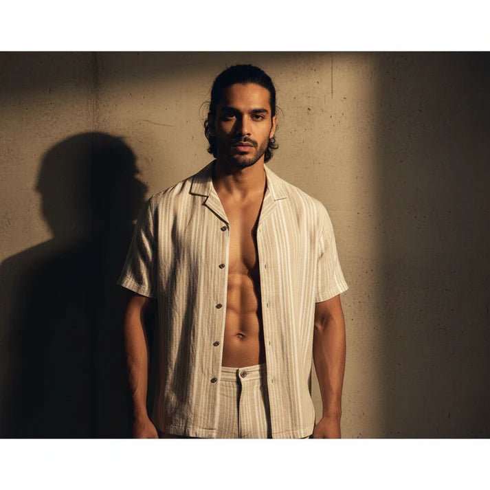 Baggy - Beige White Stripe - Bangladesh Business Club