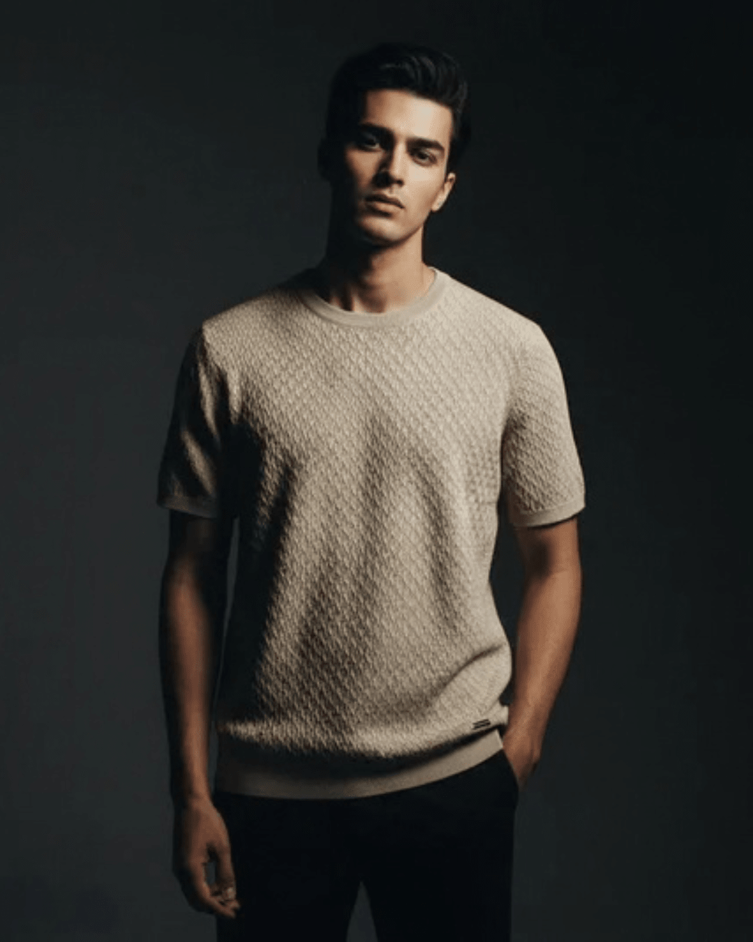 Biege Knitted Textured CANTON - Bangladesh Business Club