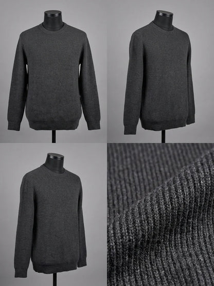 Charcoal Ribbed Round Neck - Bangladesh Business Club