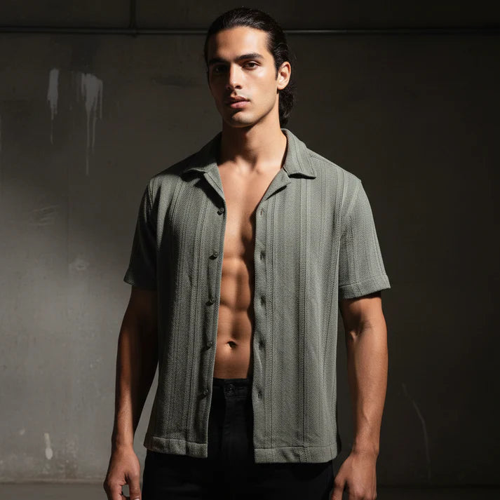 Baggy Shirt - Olive Green