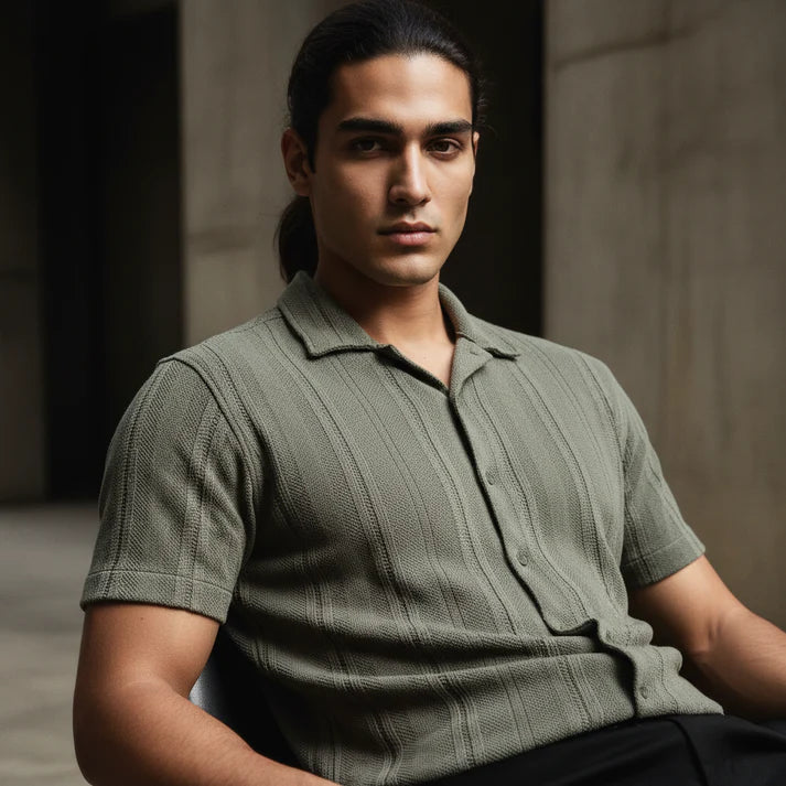Baggy Shirt - Olive Green