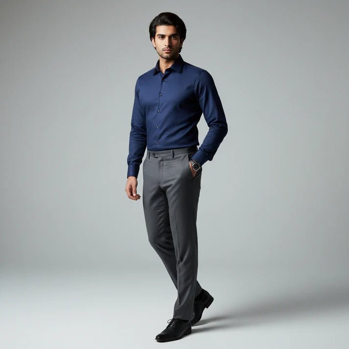 Dark Blue Check Shirt - SB5 - Bangladesh Business Club