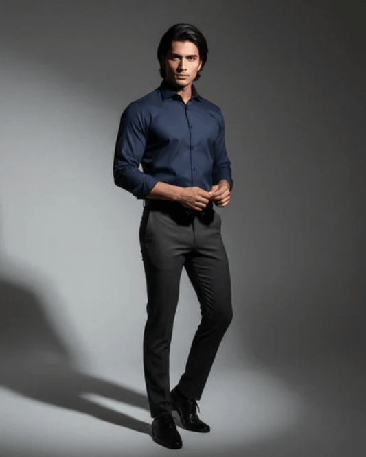 Dark Blue Check Shirt - SB5 - Bangladesh Business Club