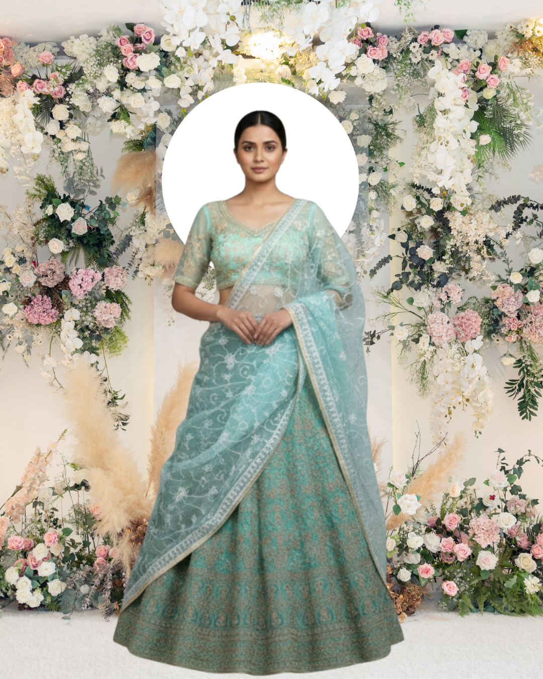 Executive Floral Embroidered Party Lehenga