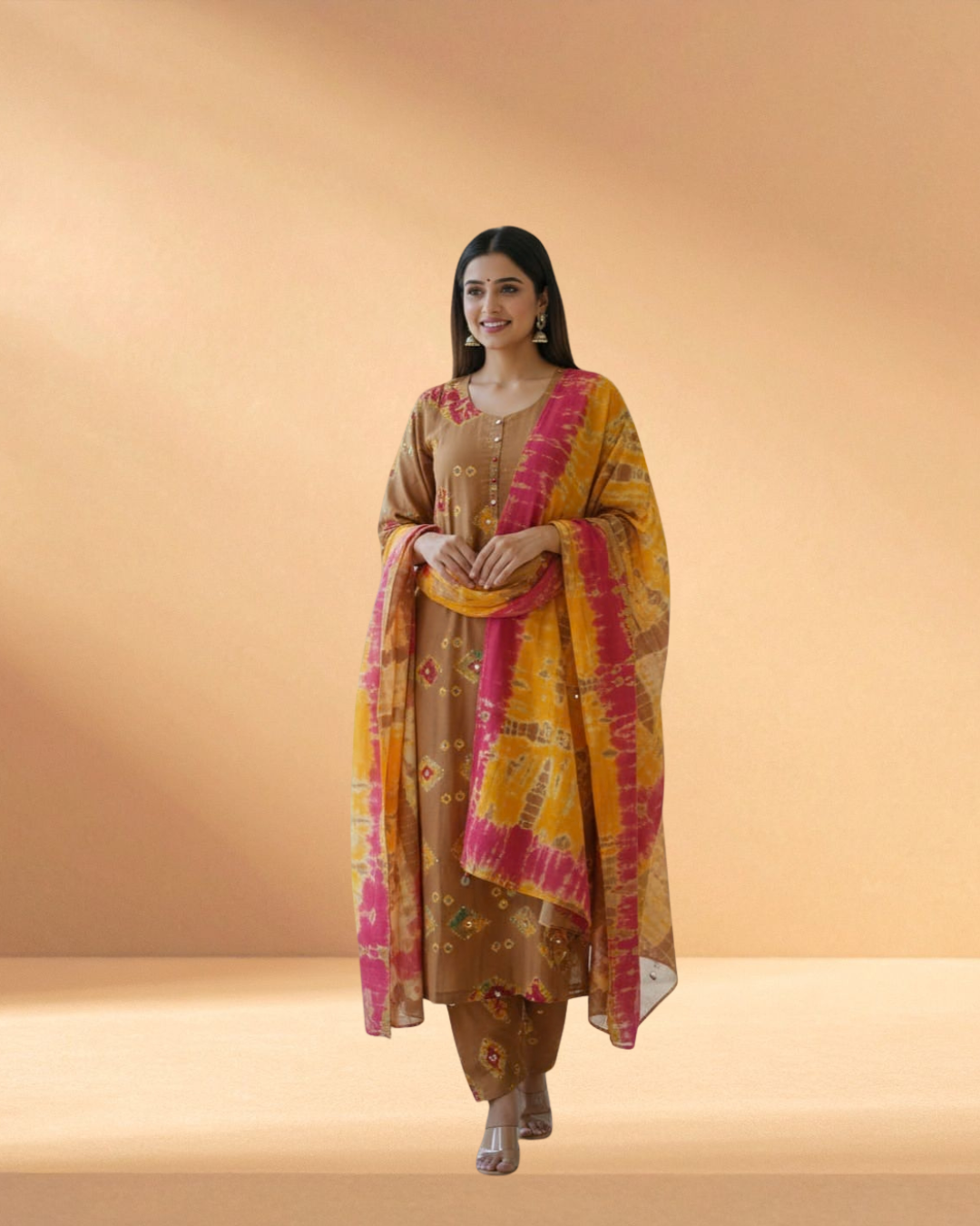 Kar Chupi Boutiques Toasted Almond Luxury Hand-Worked 3-Piece