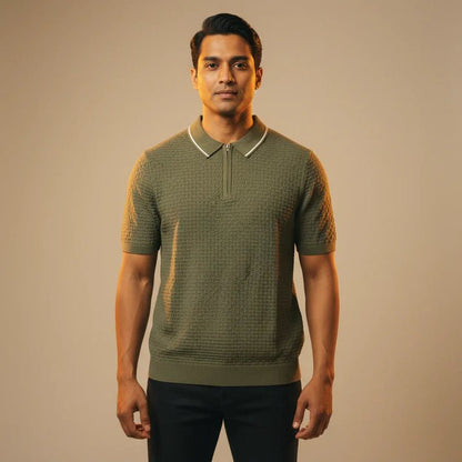 Olive Knitted Texture with JIP - Bangladesh Business Club