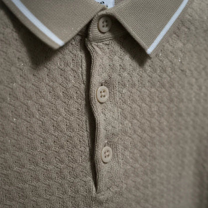 Polo - Biege with a white line on collar - Bangladesh Business Club