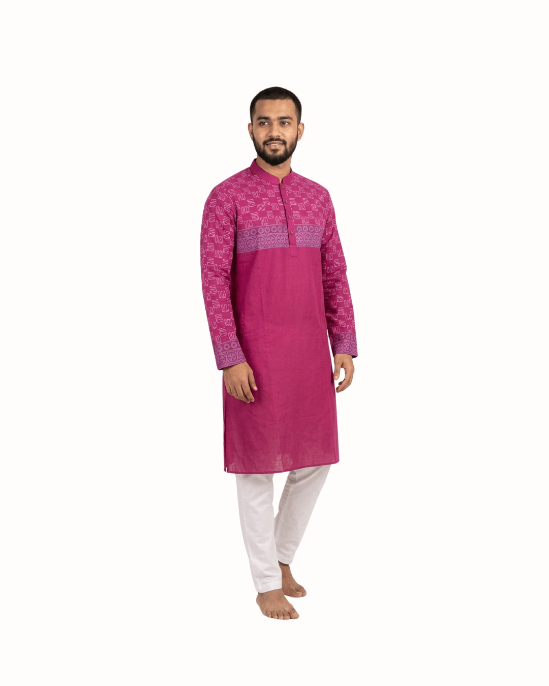 Premium Magenta Royal Circle Panjabi - Bangladesh Business Club