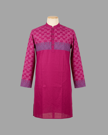 Premium Magenta Royal Circle Panjabi - Bangladesh Business Club