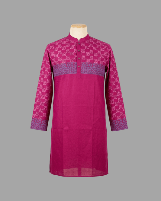 Premium Magenta Royal Circle Panjabi - Bangladesh Business Club