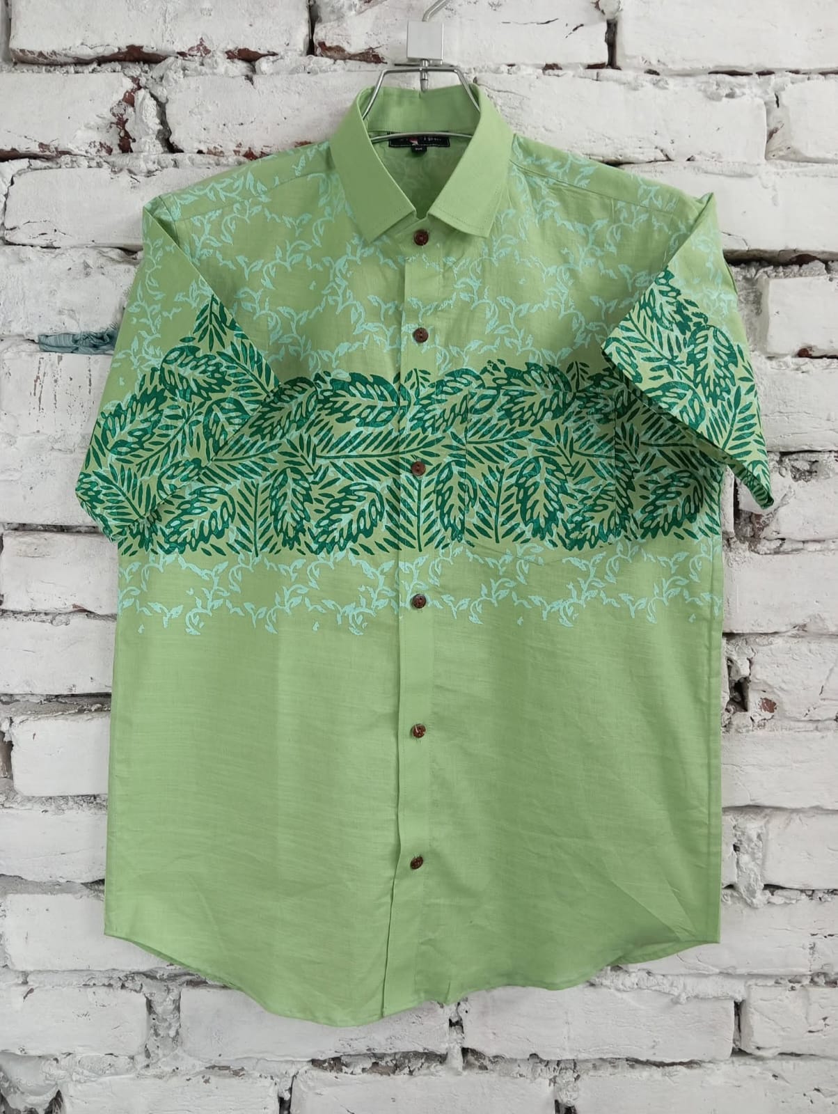Premium Meadow Green Heritage Botanical Shirt - Bangladesh Business Club