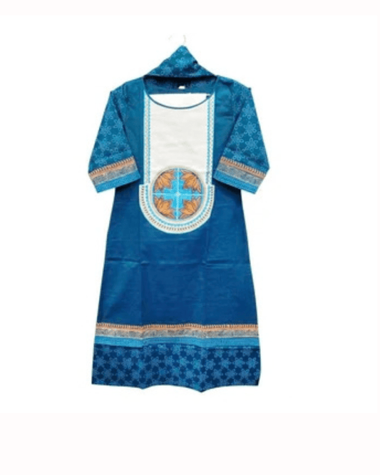 Premium Oceanic Teal Heritage Mandala Three - Piece - Bangladesh Business Club