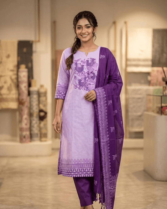 Premium Orchid Petal Heritage Three - Piece - Bangladesh Business Club