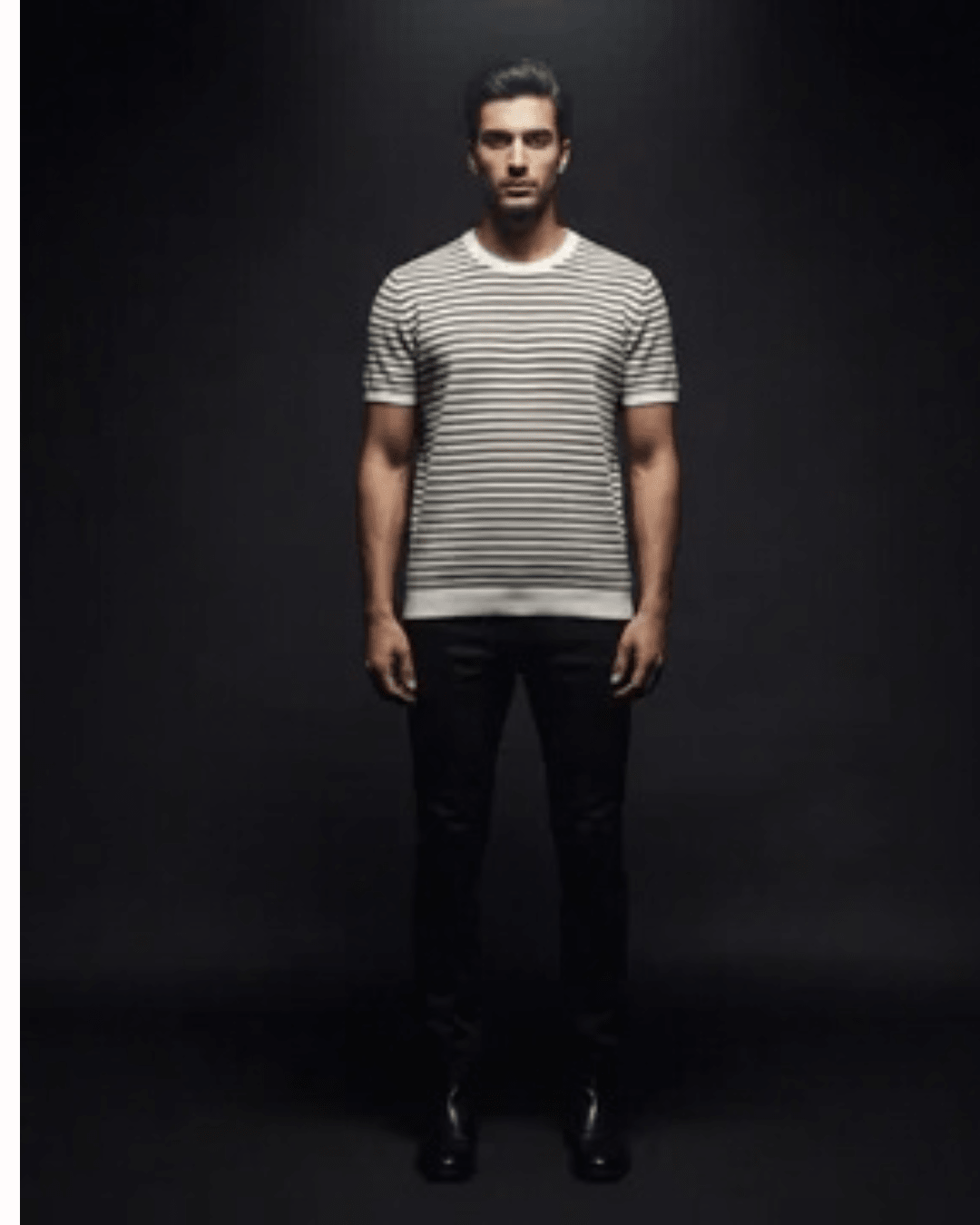 Retro Knitted Brown Tshirt - Gold Yarn - Bangladesh Business Club