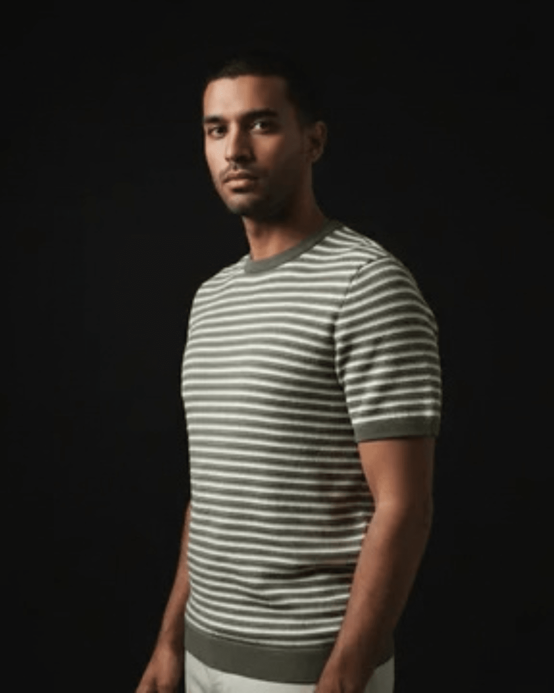 Retro Knitted Green Tshirt - Gold Yarn - Bangladesh Business Club
