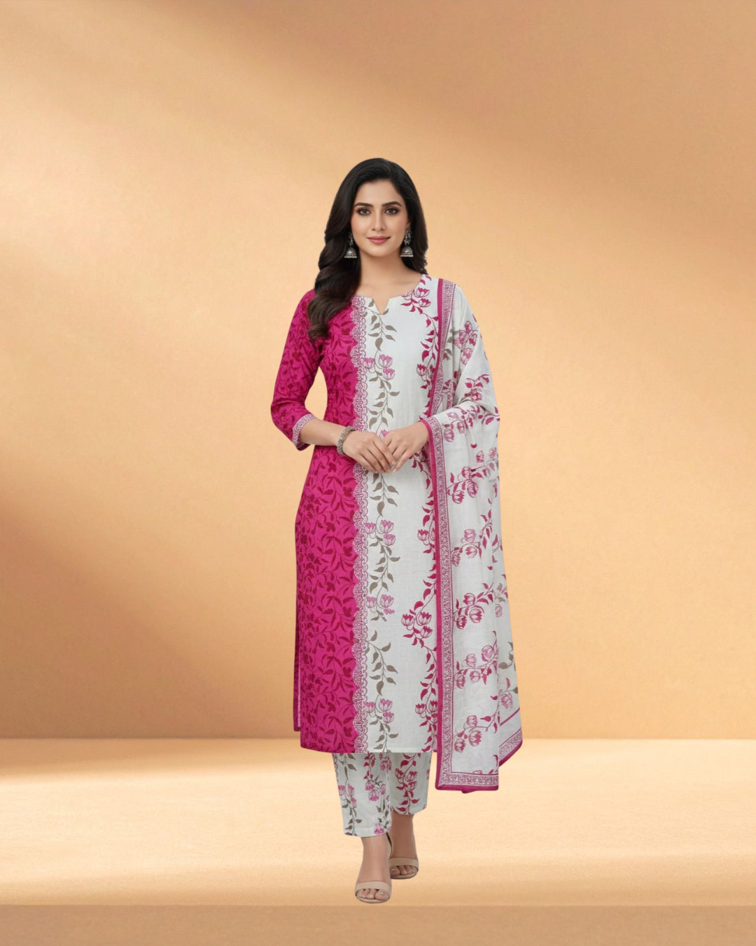 Zam Zam Dusty Orchid Luxury Digital Printed 3-Piece