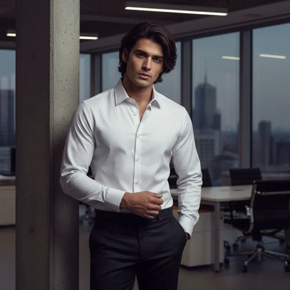 White Premium Shirt - Modern Fit - Bangladesh Business Club