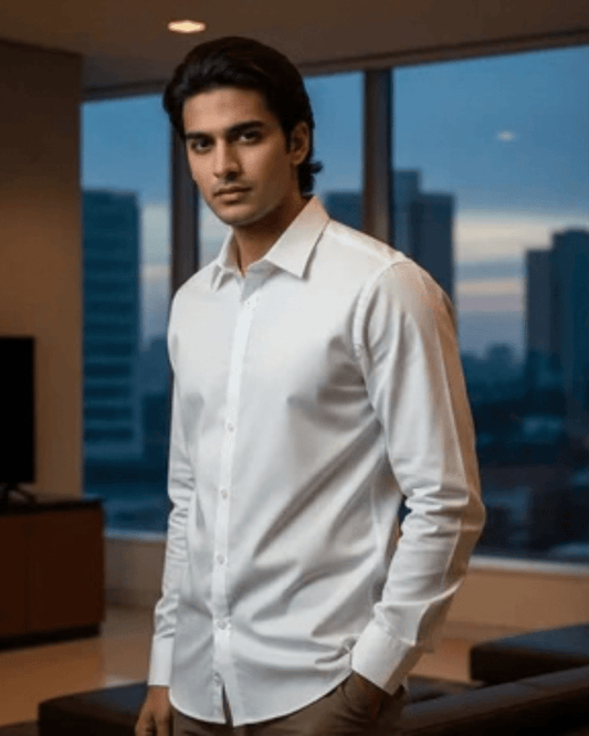 White Premium Shirt - Modern Fit - Bangladesh Business Club