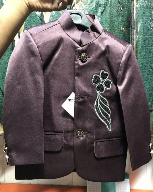 Deep Charcoal Textured Formal Baby Blaze